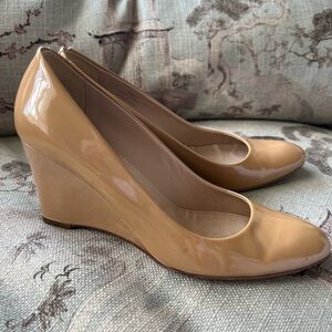 J. Crew patent leather wedges size 8.5